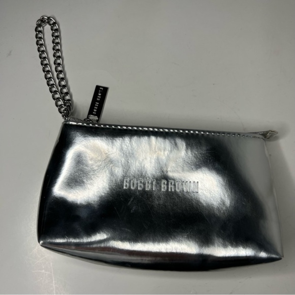 Bobbi Brown Silver Wristlet Evening Bag